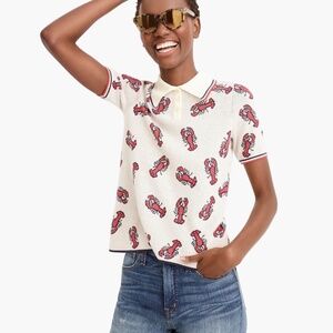 Jcrew the reeds polo lobster shirt medium
